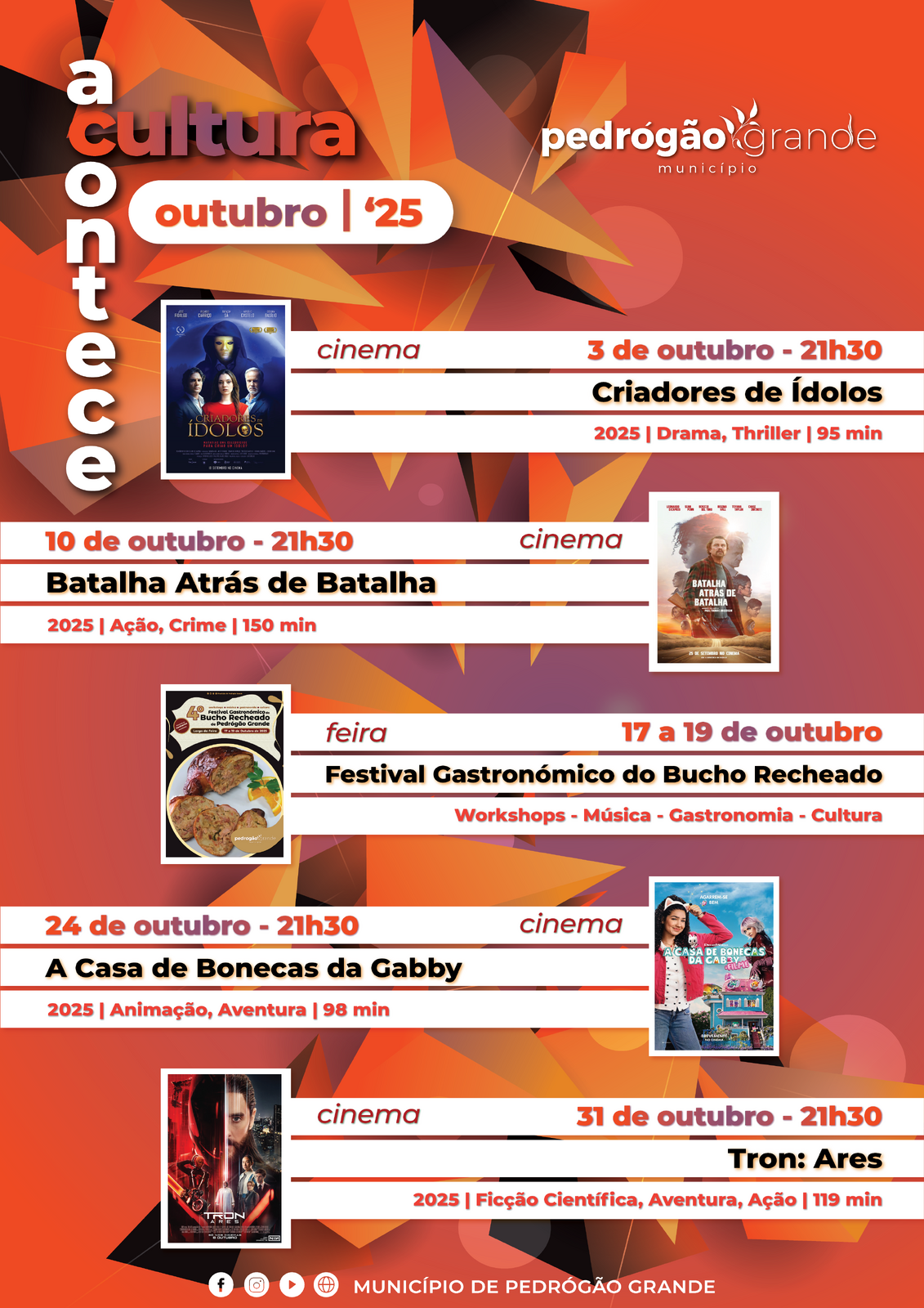 Acontece Cultura - Outubo de 2025
